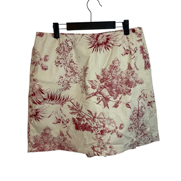 Denim&Co Vintage Floral Bohemian Wrap Skort - Picture 1 of 6